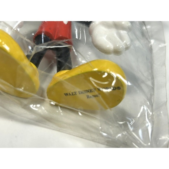 Vintage New Sealed Walt Disney World Resort Mickey Mouse  4" Tall PVC Figure. - Picture 3 of 3